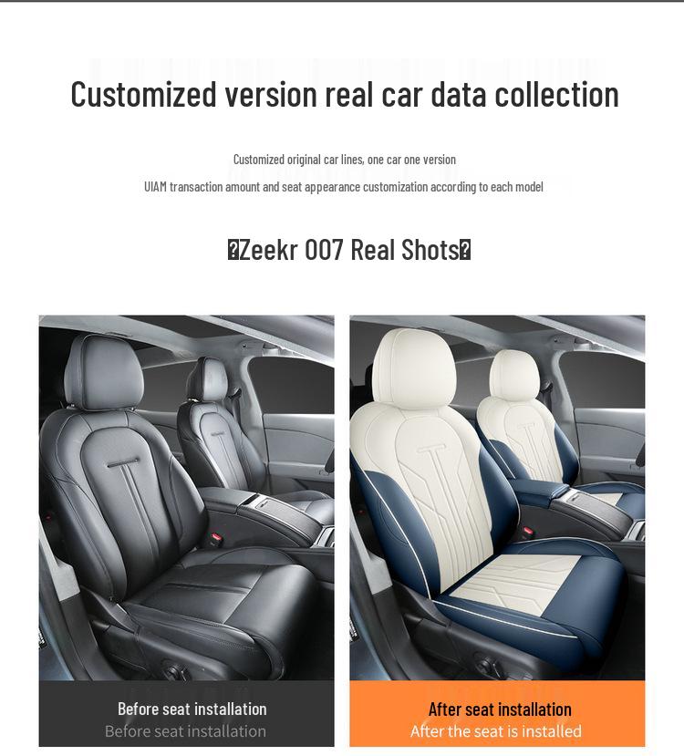 Zeekr 007 Leather Car Seat Cushion for All Seasons