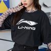 Li-Ning Футболка с круглым вырезом и коротким рукавом с логотипом, унисекс, черная ATST633-1