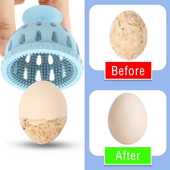2шт силиконовый очиститель для яиц многоразовый яйцемоечный аппарат для яиц портативная щетка для чистки яиц инструмент для чистки фруктов и овощей