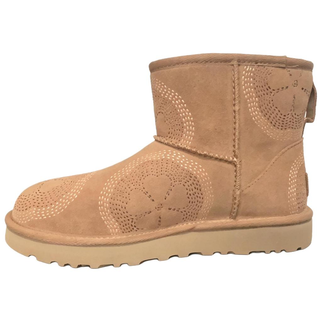UGG Модные удобные универсальные короткие снегоступы женские ботинки Коричневые 1180010-CHE