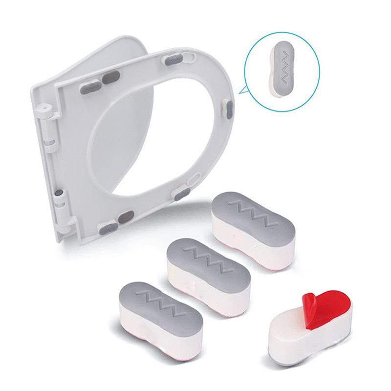 4 шт. бампер для сиденья унитаза, бамперы для сиденья биде с прочным буфером и функцией клейкости для крепления биде, сохраните сиденье унитаза
