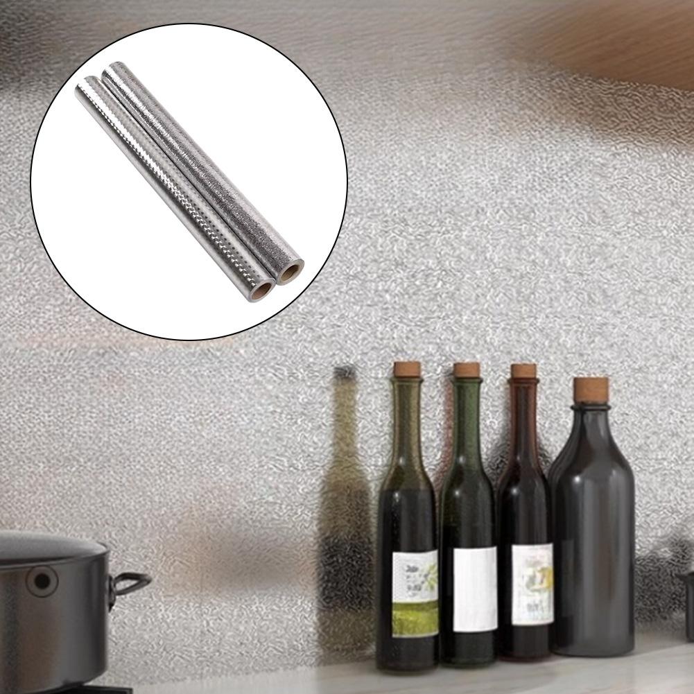 Self Kitchen Wall Film Foil Oilproof and Waterproof for Protecting Surfaces Like Splashbacks Counters and Dishwashers