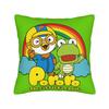 Чехол на подушку с героями мультфильмов Loopy, Petty, Crong, Eddy, Pobys, Pororo Пингвиненок, Декоративный чехол на подушку