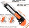 Utility Knife Box Cutter Retractable, Compact Box Knife for Cartons, Cardboard and Boxes