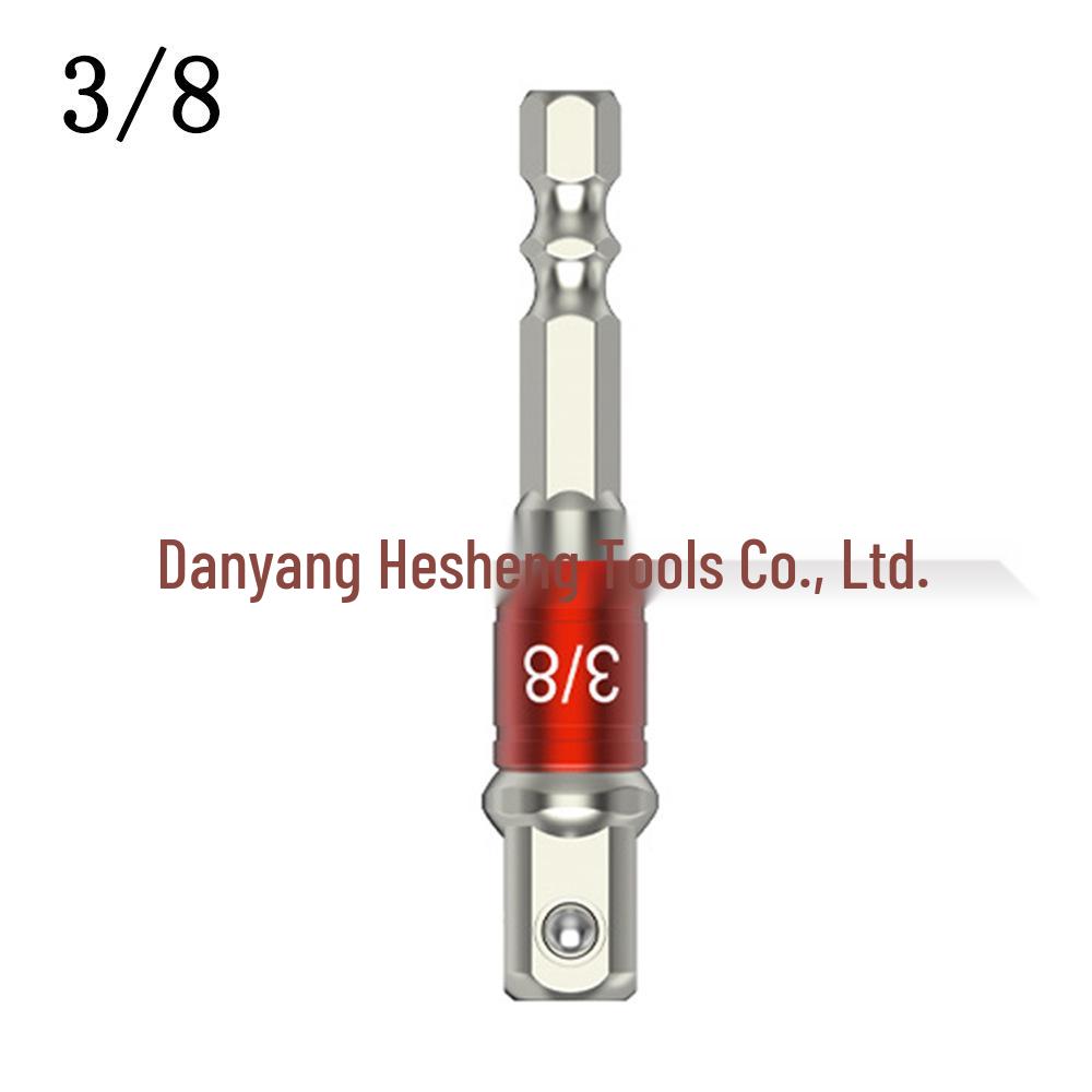 Набор из 3 предметов адаптеров для ударного гайковерта с шестигранным хвостовиком (1/2", 3/8", 1/4") для электрической отвертки