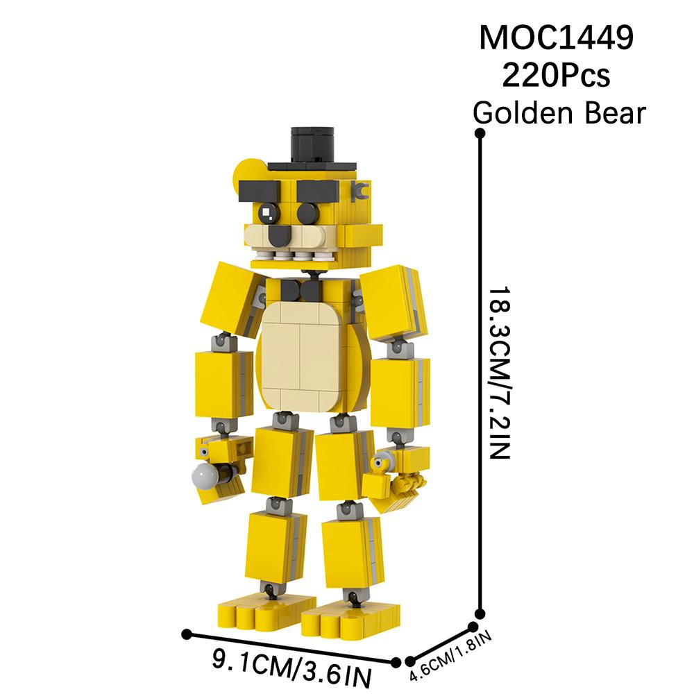 MOC WM2612 Медведь Сцена Ужасы Игровая Фигурка Совместимая WM6170 Строительные Блоки Игрушки Для Детей Друзей Подарок На День Рождения Животное