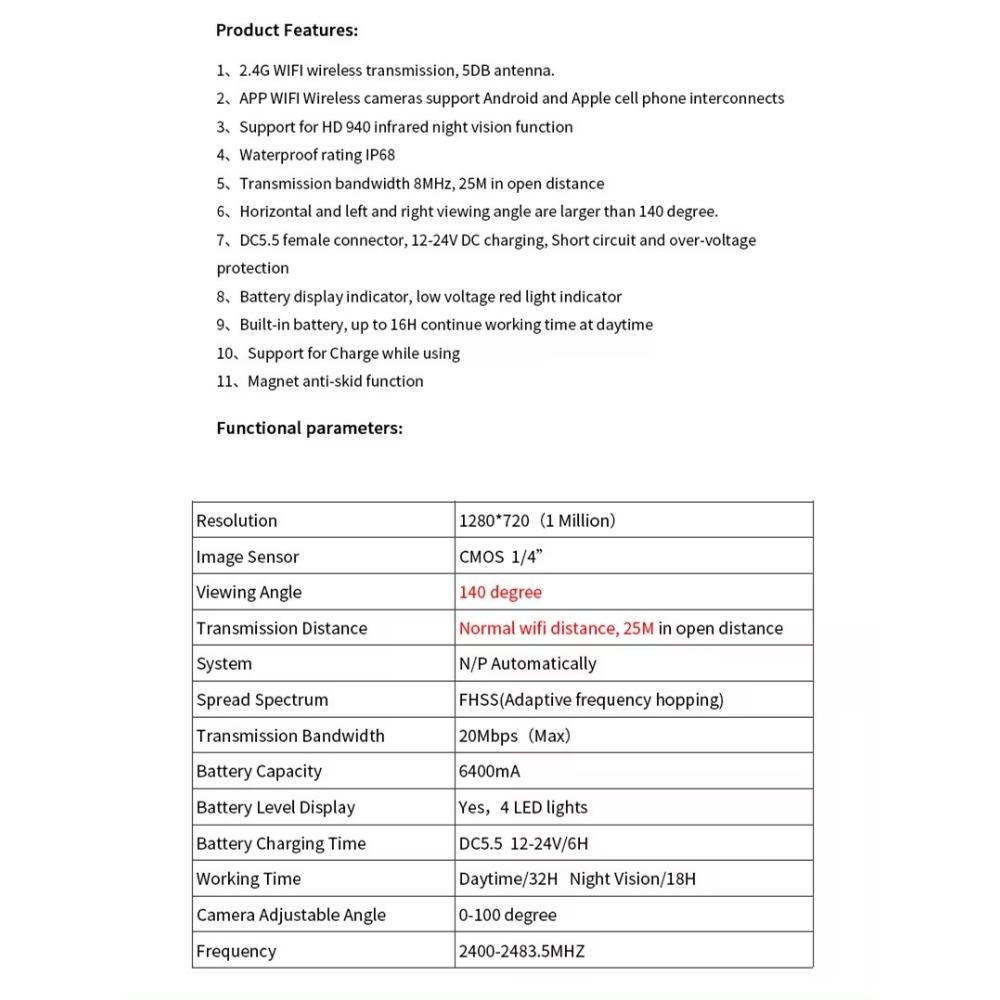 Цифровой беспроводной AHD 7-дюймовый монитор DVR 1080P ночное видение обратный резервный рекордер Wifi камера для автобуса автомобиля грузовика