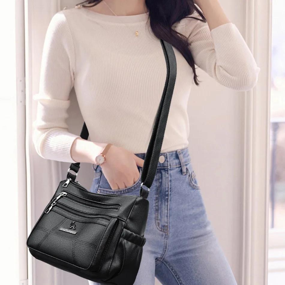 Bag women's bag large-capacity women's bag middle-aged mother bag 2026 new multi-layer versatile shoulder messenger bag