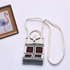 Women Cartoon Knitted Handheld Outdoor Crossbody Bag Leisure Cute Inclined Shoulder Bags Snap Button Mobile Phone Bags