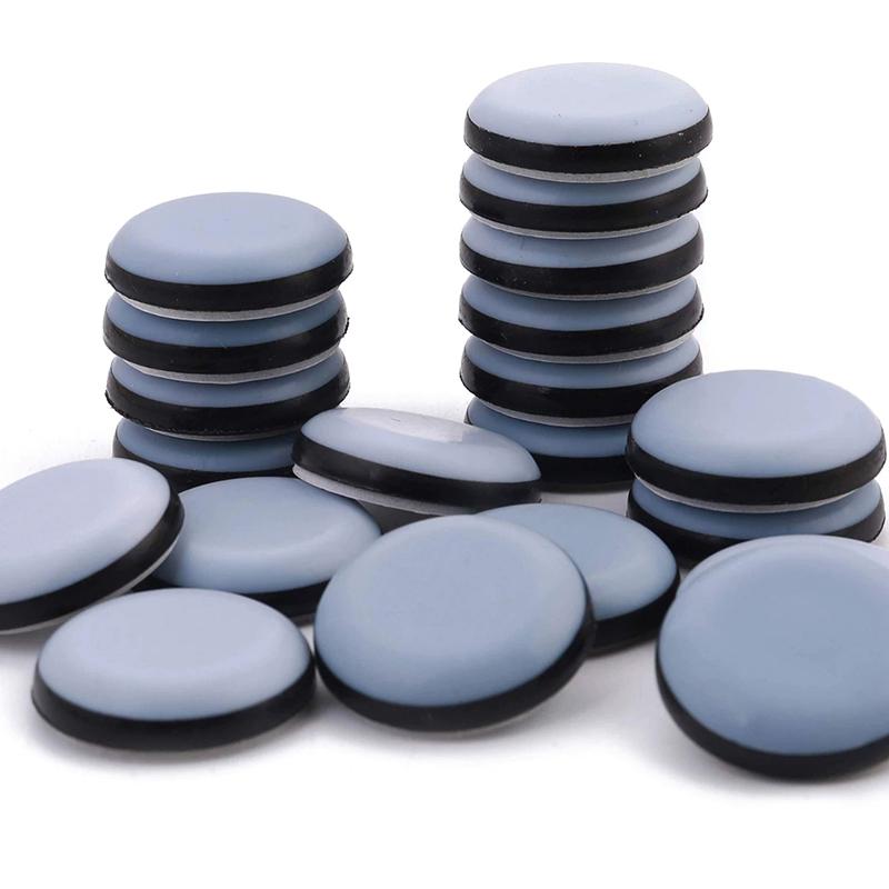 PTFE Square Floor Moving Pads Table Chair Foot 12-Piece Set Of Foot Slides Sliding Pads Home Furniture Sliders Furniture Slides