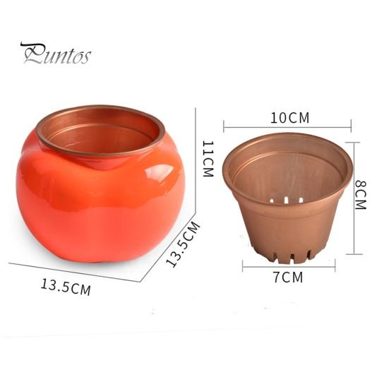 Небьющийся пластик 1 комплект цветочного горшка двухслойный декоративный цветочный горшок для растений с контейнером для воды