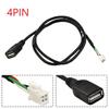 4 Pin Car Radio Stereo USB Cable 4pin Connectors USB Cable Adaptors For Androids Car Radio USB Extension Cable Adapter