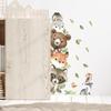 1PC Cute Cartoon Probe Stacked Sitting Small Animal Wall Stickers For Kids Room Bedroom Home Decoration Wall Decor