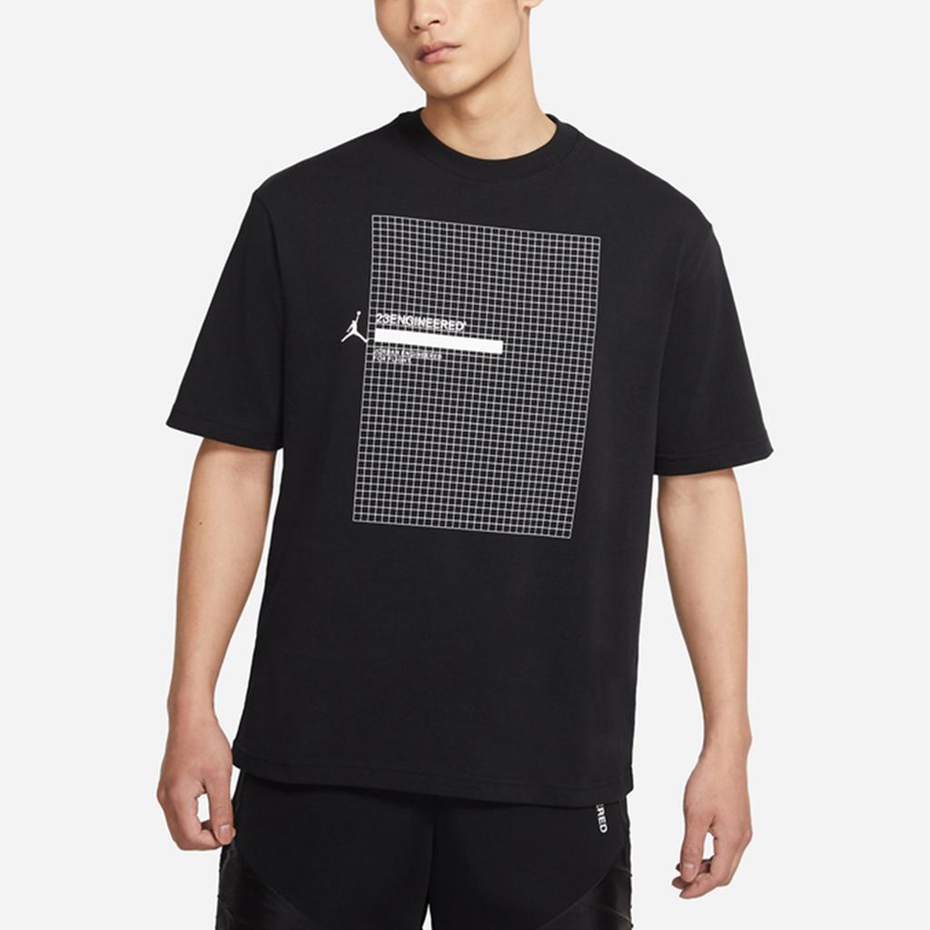 Air Jordan 23 Engineered Mesh Sports Round Neck Short-Sleeve T-Shirt Men Tops Black DA9870-010