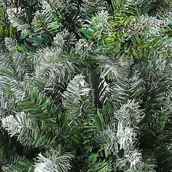 Choinka Sztuczna Na Pniu Piękna Sosna Diamentowa Gęsta Ośnieżona 180 Cm