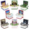 Мини 3D складная книжка брелок-игрушка, книги раскрываются с уникальными формами и новыми стилями, развивающая головоломка