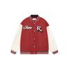 Li-Ning Мужская бейсбольная куртка 'Red Beige' с графическим принтом 'Rabbit Counterflow' AJDT491-3
