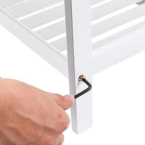 Натуральная бамбуковая 2-ярусная подставка для обуви, полка для обуви Растения Книги, для гостиной для спальни ванная комната, 70 x 26 x 33 см, би