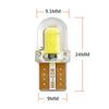 10 шт. T10 W5W светодиодная лампа Canbus без ошибок COB T10 светодиодная лампа T10 W5W светодиодная лампа белая подсветка приборов автомобильные аксессуары