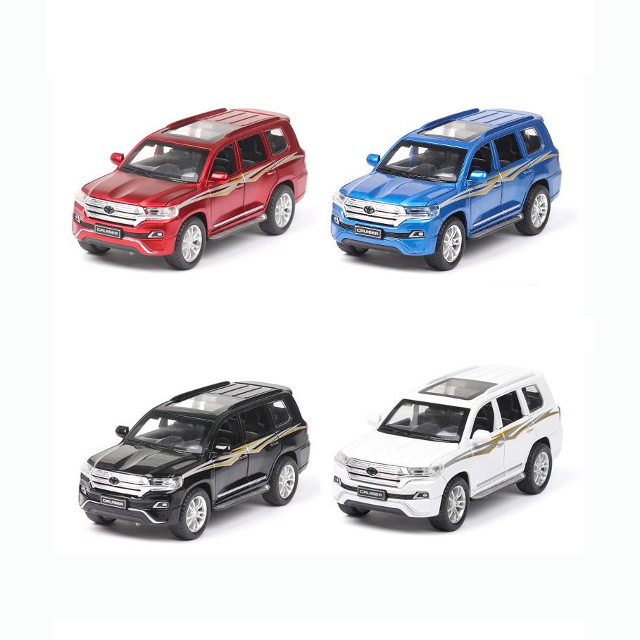 1/32 Scale Toyota Land Cruiser Prado Alloy Car Model Off-Road Vehicles Diecast Toys with Sound and Light,Collection Replica Car Models Gift for Kids