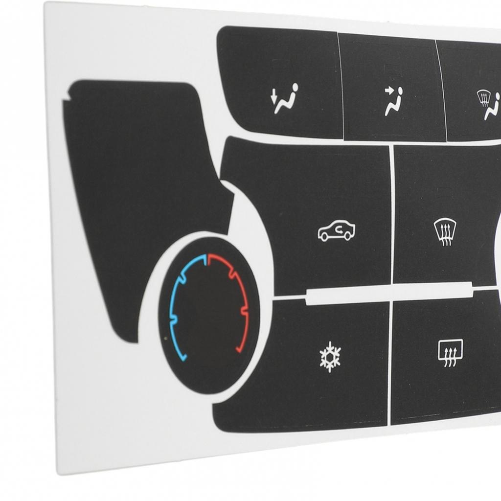 Для Buick Verano Наклейки на кнопки управления климатом кондиционера черного цвета