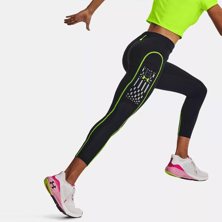 Under Armour Декоративные облегающие спортивные брюки из 9-точечного трикотажа женские низы 1376763-001