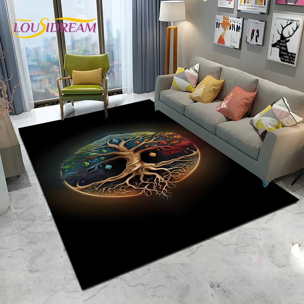 Природа Древо жизни викингов скандинавский Иггдрасиль ковер ковер для дома гостиная спальня диван коврик декор, детский коврик нескользящий коврик
