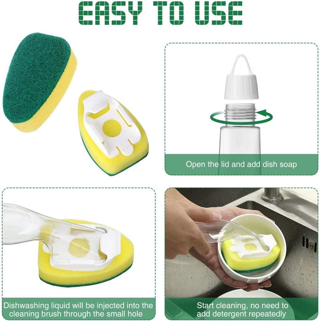 Сверхмощная губка для мытья посуды, сменные насадки для кухонной мойки, губка для мытья посуды