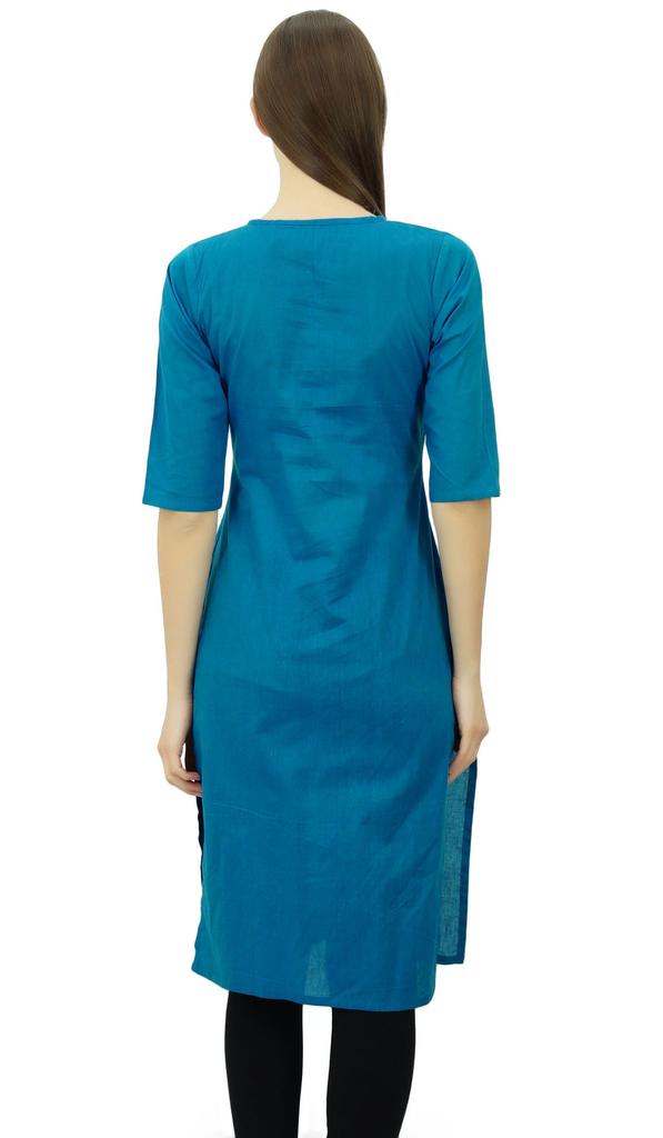 Phagun Cotton Designer Kurta Women Ethnic Top Tunic Indian Dress Straight