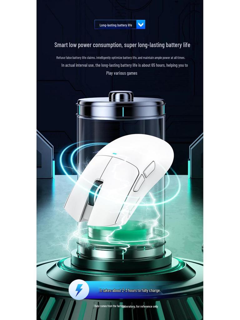 Игровая мышь Attack Shark X11 с тремя режимами работы, RGB-подсветкой, сенсором PAW3311 и беспроводной зарядкой Bluetooth