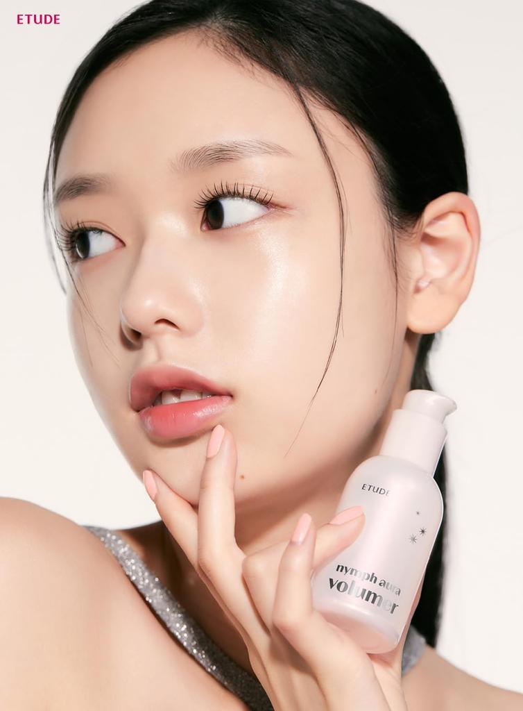ETUDE [Официальный Etude] Nymph Aura Volumer База под макияж для сияющей кожи, Влажный финиш, Увлажняющая, Хайлайтер, Прозрачность, 24 г