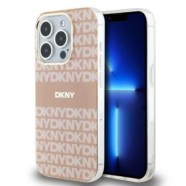 DKNY DKHMP13LHRHSEP iPhone 13 Pro / 136.1" pink hardcase IML Mono & Stripe MagSafe