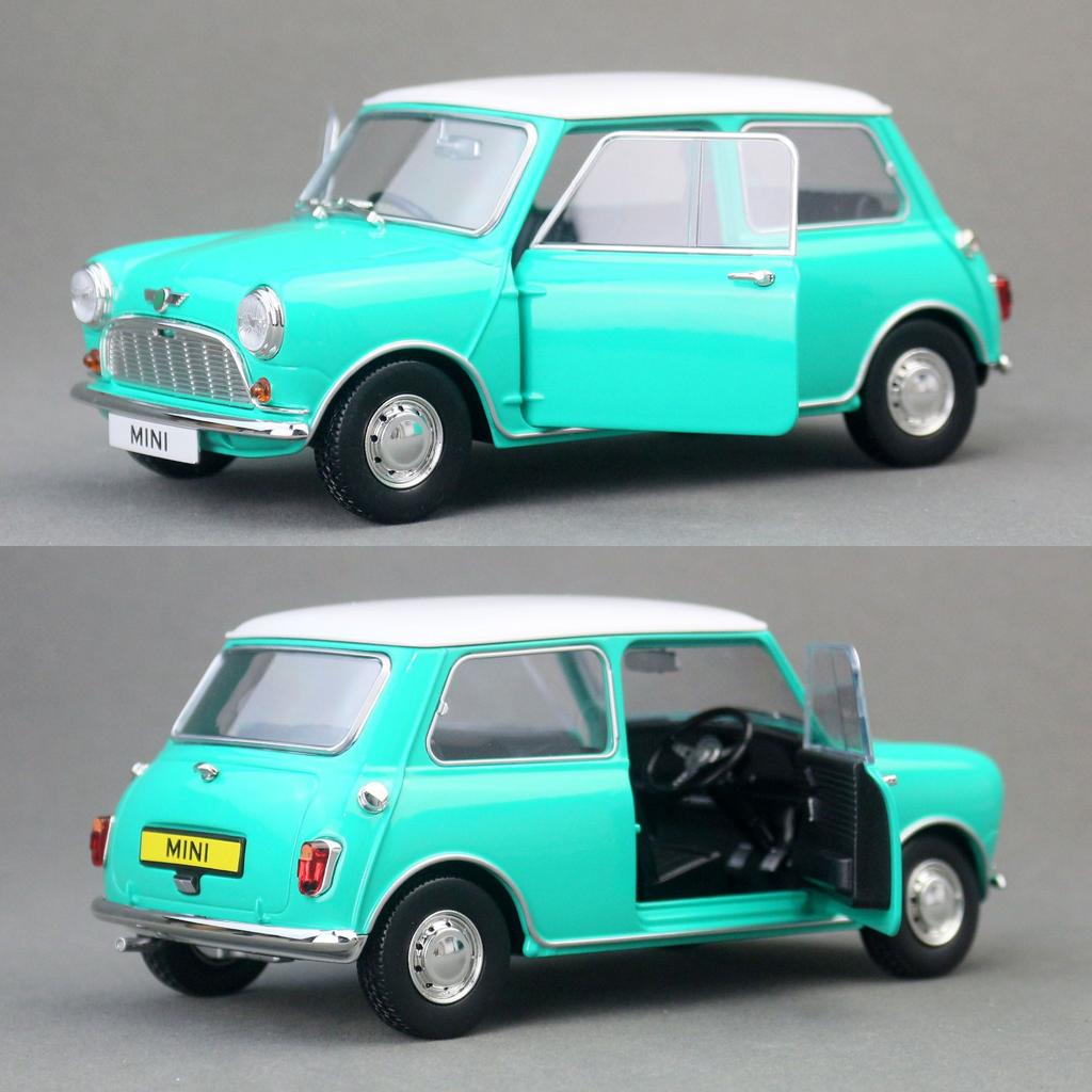 ABAL1 1/18 Mini Cooper Rally 1967 Monte Carol Racing Diecast Alloy Toy Car Vehicle Model Free Wheels Collection Gift For Children Boys