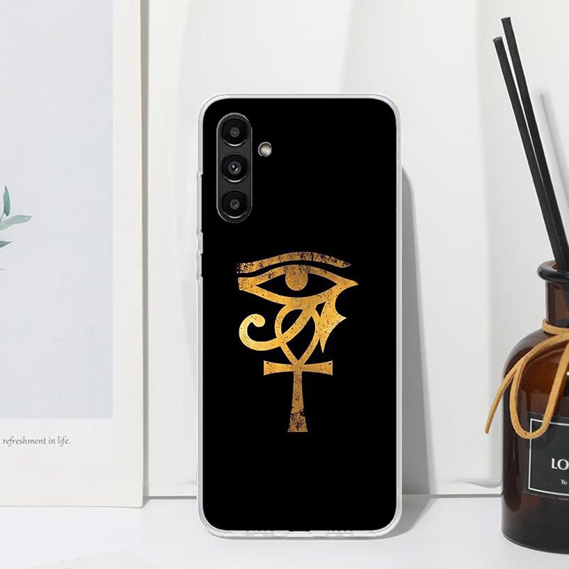 Sacred Eye of Horus Egypt Fresco Phone Case For Samsung Galaxy A17 A37 A57 A16 A26 A36 A56 A15 A25 A35 A55 A14 A24 A34 A54 A13 A