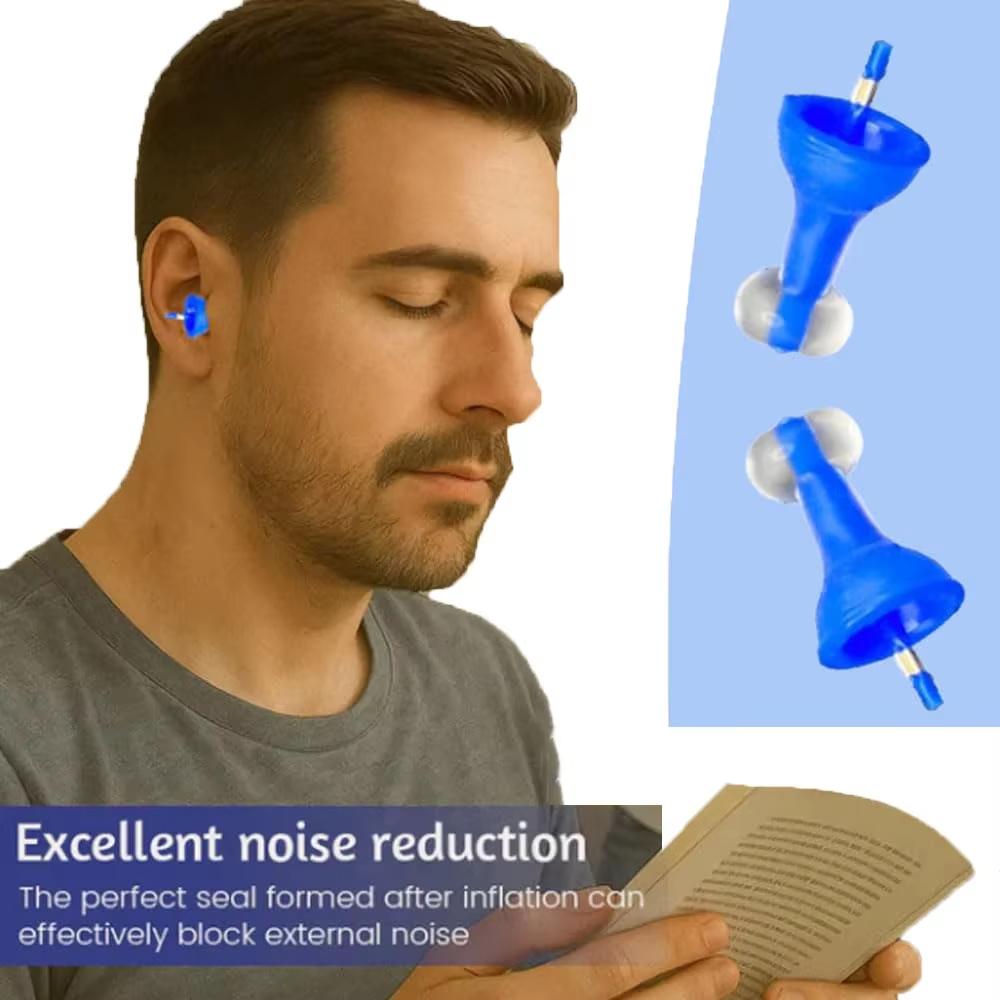 Waterproof Silicone Earplugs - Reusable Comfortable Noise-reducing Waterproof for Swimming Traveling Studying and Work