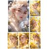 Diamond Painting Full Circle Square Flower Fairy 5DDiy Novel Mosaic Embroidery Cartoon Girl Cross Embroidery Set Home Decoration