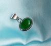 Green Onyx Gemstone 925 Sterling Silver Plated Oval Pendant Jewelry NST-J2H13578