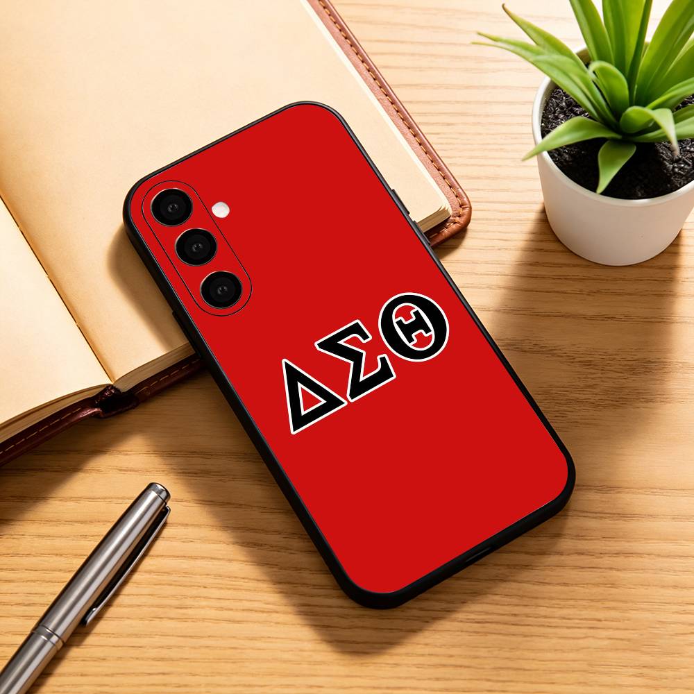 D-delta S-sigma Theta Phone Case Black Silicone Soft For Samsung Galaxy A73,A72,A71,A70,A53,A52,A51