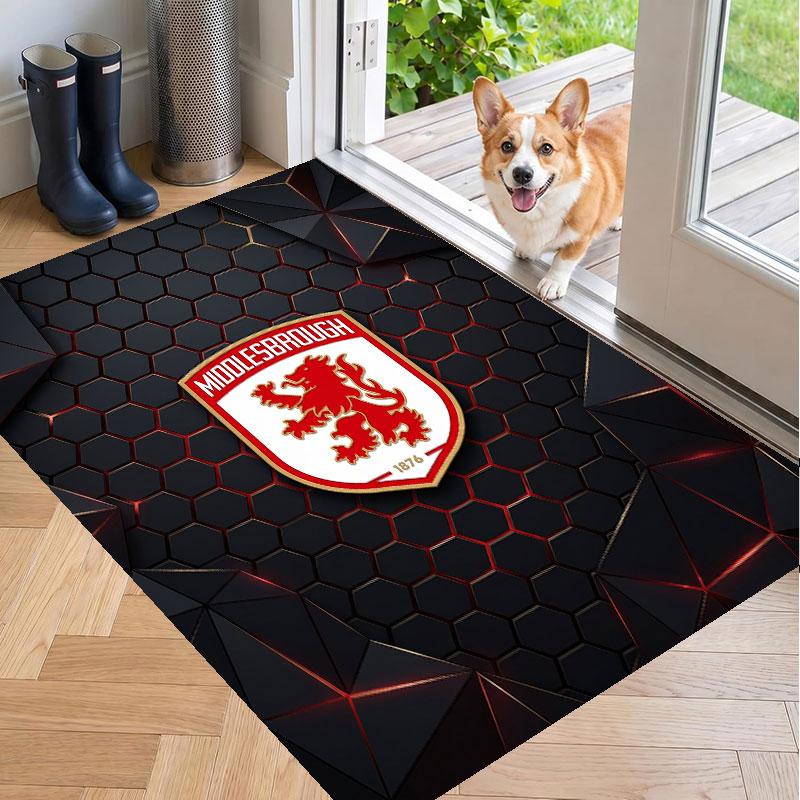 Soft Floor Carpet Middlesbrough FC Pattern Area Rug Decorative Mat For Home Room Decoration