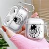 Космический Лунный Астронавт Чехол Для Airpods Pro Pro3 2 3 1 4 Pro2 Прозрачный Чехол-Крышка Для Наушников