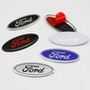 AAANK1 5.8cm Car Steering Wheel Center Badge Logo Sticker Steering Wheel Logo Sticker For Ford Focus 3 MK2 Fiesta MK7 Mondeo MK4 Fusion