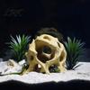 Полый домик-укрытие для рептилий, Аквариумное укрытие, Шарик-дерево, 3D-печатное укрытие-корень с натуральным видом, Пещера-декорация для аквариума, Декоративная среда обитания для петушка