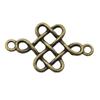 Crafts For Kids Brand: WYISYWG Antique Bronze Color Chinese Knot Connector Charms 31x18mm 20Pieces