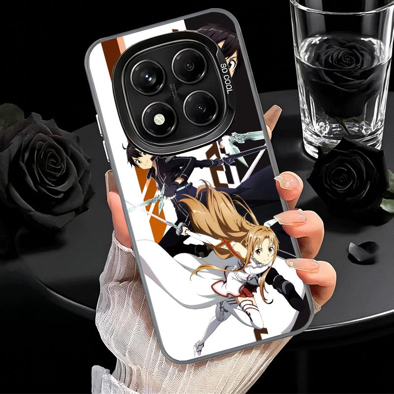 Аниме Sword Art Online SAO Мягкий чехол для телефона для Xiaomi Redmi Note 13 14 15 Pro Plus 12S 12 11S 11 11T 10S 10 Ударопрочный чехол Bac
