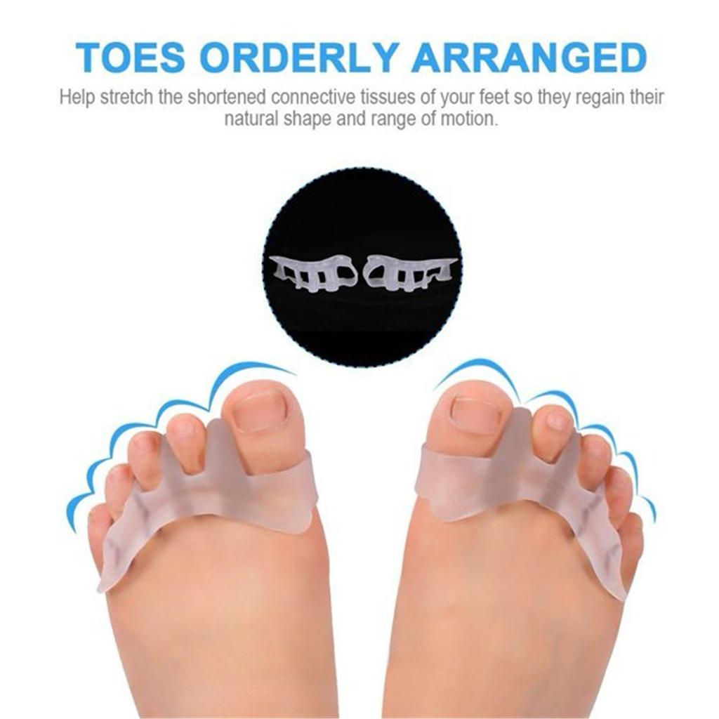 Gel Toe Separator Toe Spacers Toe Stretchers For Men And Women Easy Wear In Shoes, Toe Bunion Relief Toe Straightener