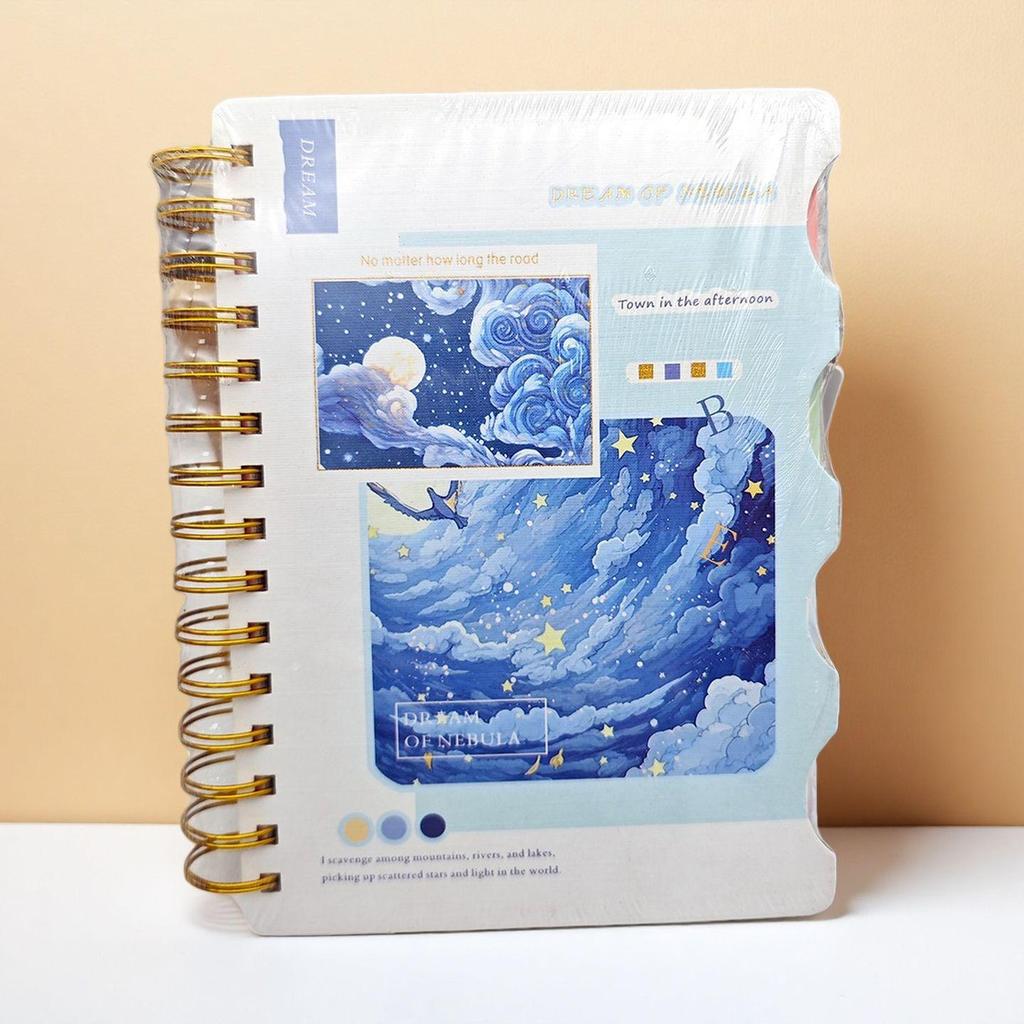 A5 Hardcover Spiral Planner Notebook with Subject Dividers