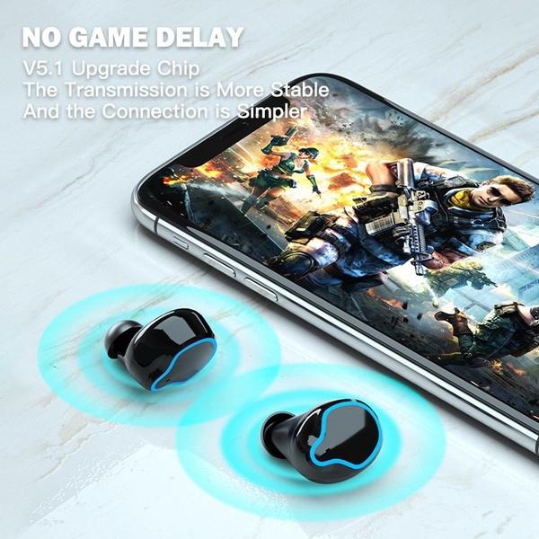 3D Touch Bluetooth 5.1 Наушники 9000 мАч Светодиодный дисплей Беспроводные гарнитуры Гарнитура с шумоподавлением 9D HiFi Стереонаушники IPX7 Водонепроницаемые