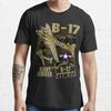 НОВЫЙ ОГРАНИЧЕННЫЙ B-17 Летающая Крепость Тяжелый Бомбардировщик ВВС Самолет Подарок Футболка S-5XL Унисекс Футболка