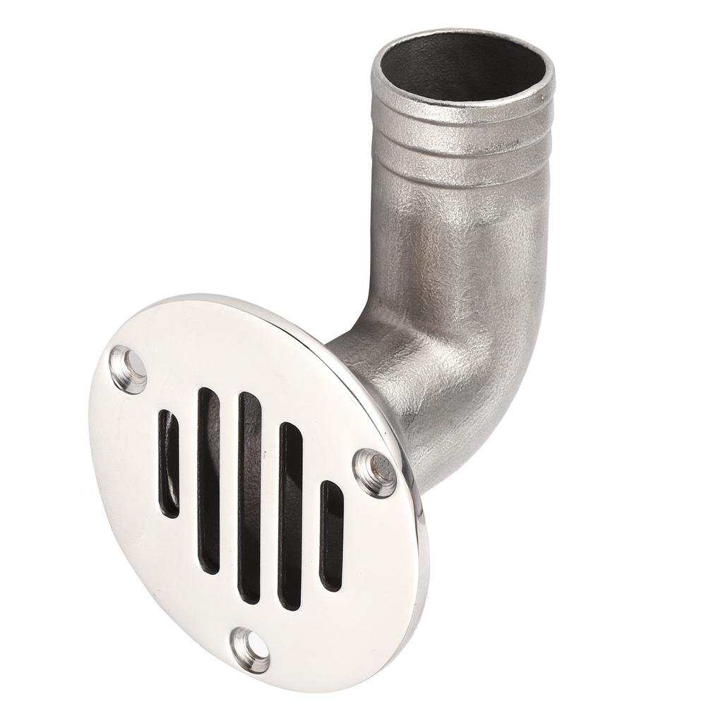 Marine Deck Drain 316 Stainless Steel 90 Degree Elbow Floor Drain 32mm for Boat Yacht