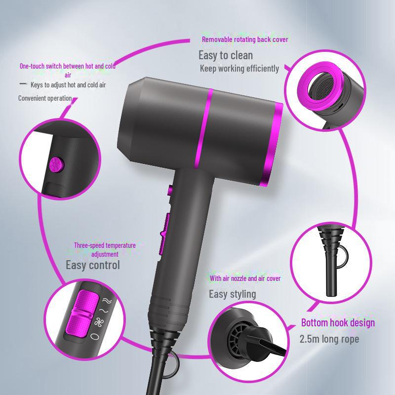 Мощный Т-образный фен 110 В для профессиональных салонов - TEMU Hair Dryer